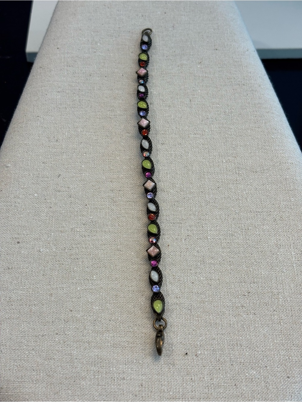 Sorrelli Multicolor Gemstone Link Bracelet